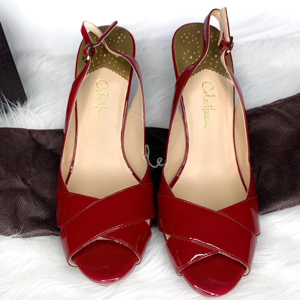 👻🎃 Cole Haan Aurora air.sling claret patent
